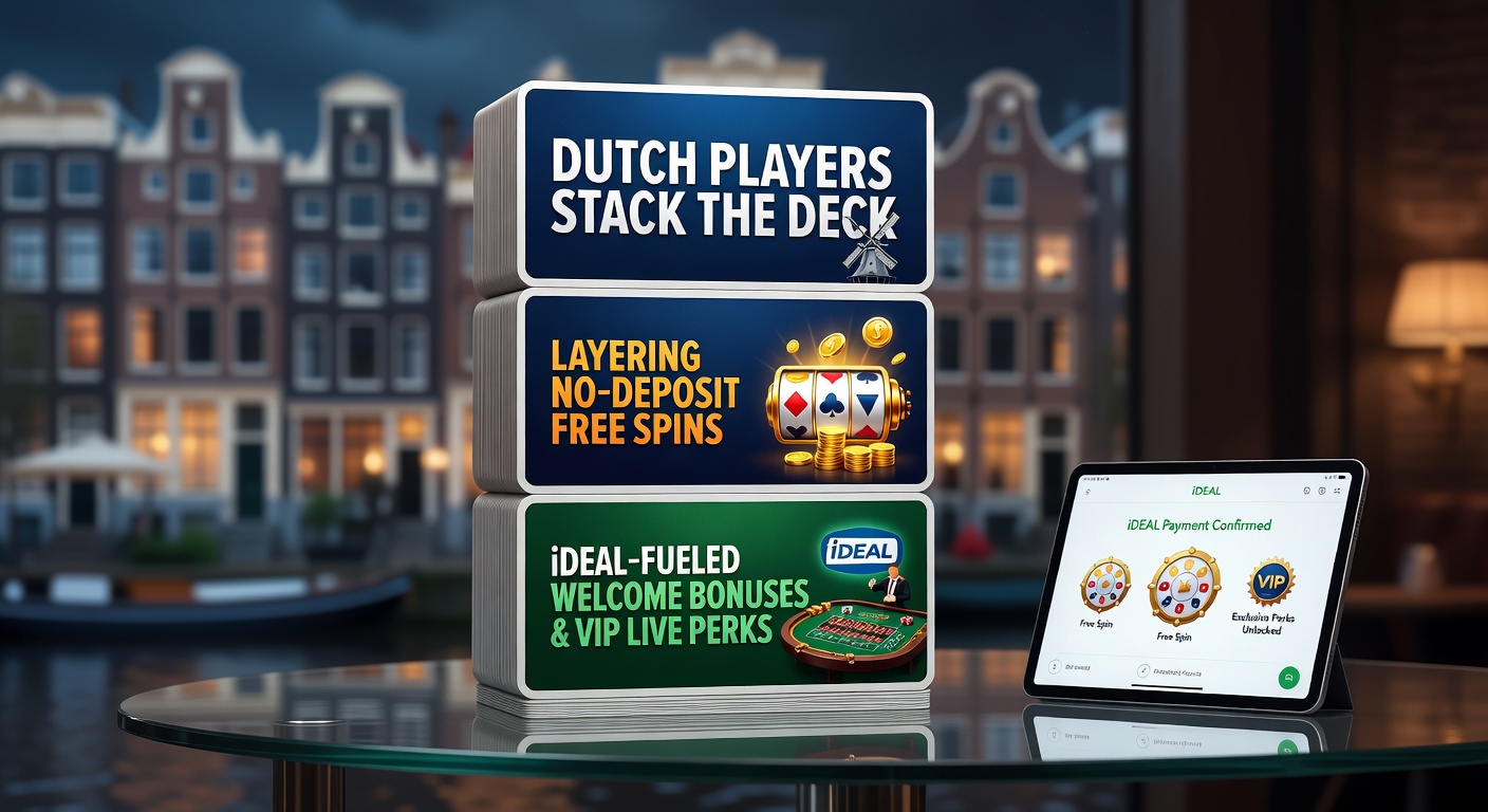 Nederlandse gokkers die slim bonussen stapelen op een casino-platform met free spins en live dealer tafels