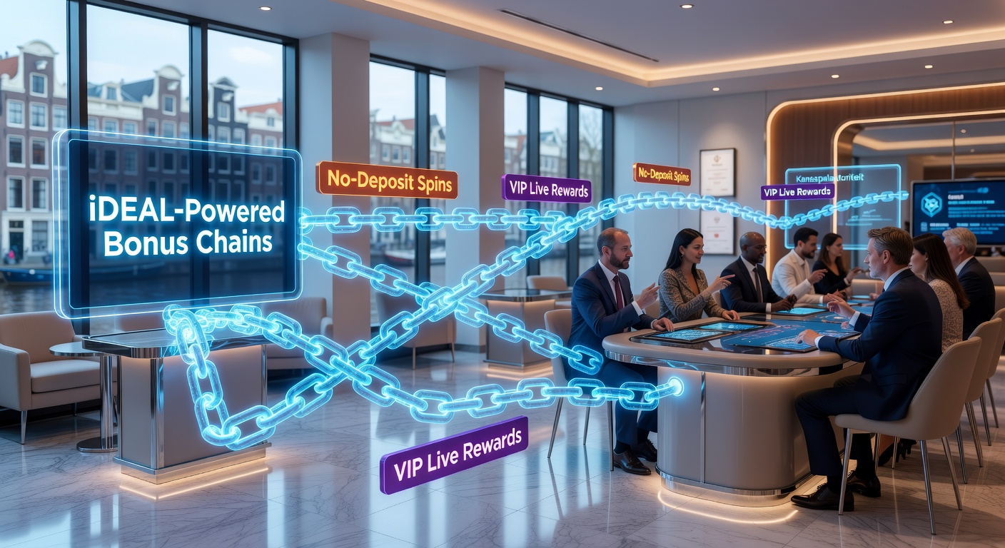 Voorbeeld van een VIP live casino interface met iDEAL bonusactivatie, inclusief roulette en blackjack tafels met exclusieve rewards voor Nederlandse spelers